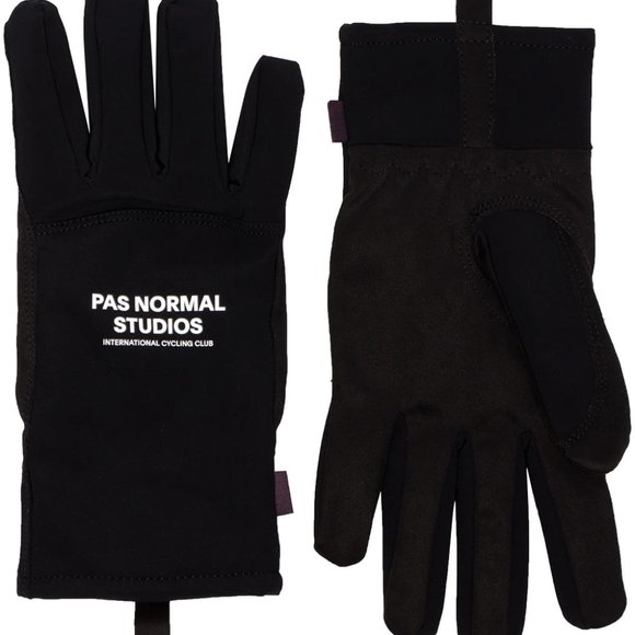 ウェア Pas Normal Studios Transition Gloves M Pas Normal Studios Logo Transition Gloves - Black | Gloves